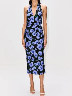 Halter Neck Midi Dress
