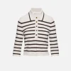 Illuminate Stripe Polo Top