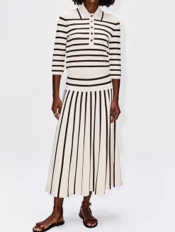 Illuminate Stripe Polo Top