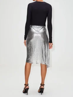 Intemporal Draped Midi Skirt