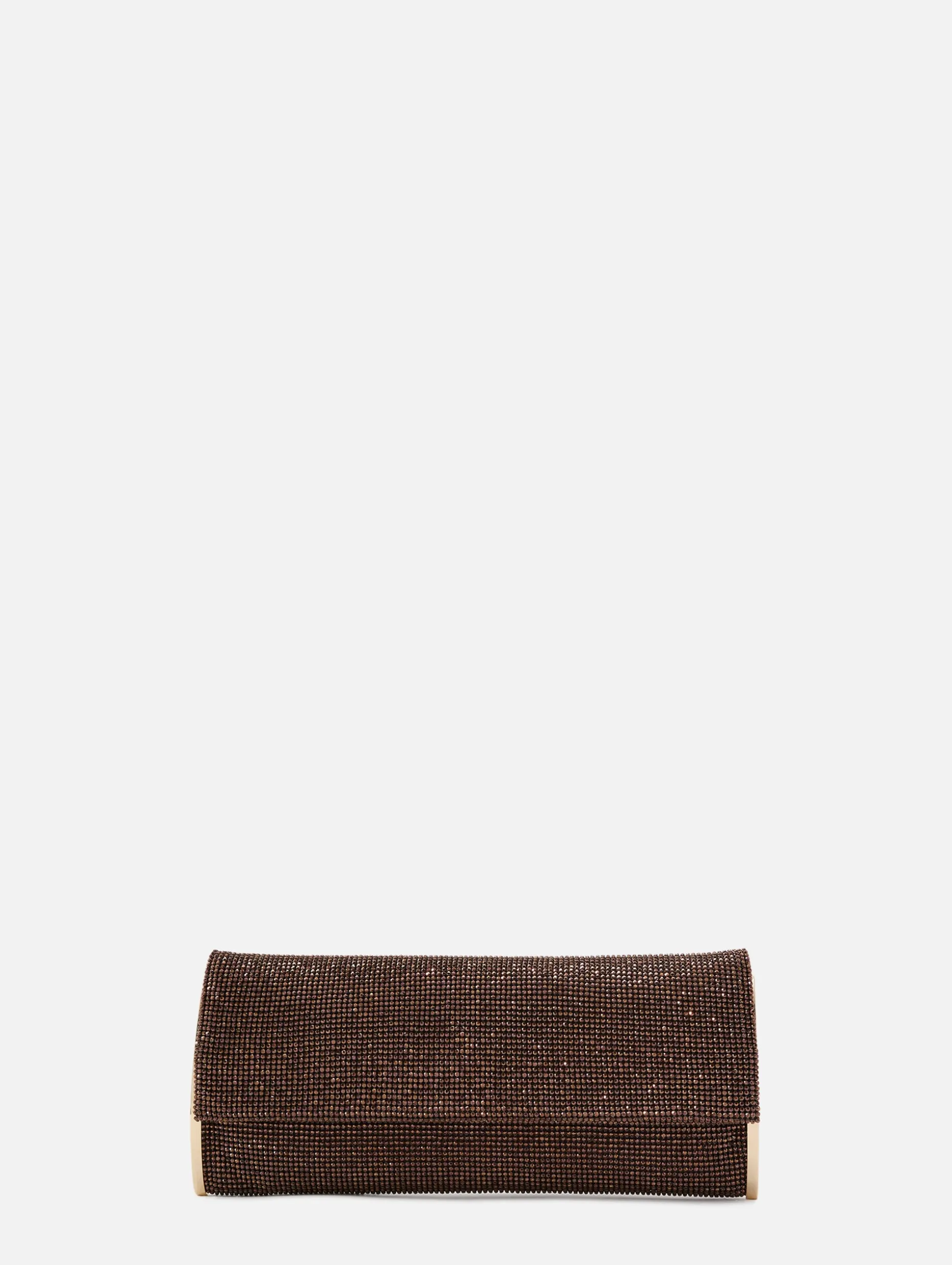 Kate Rhinestone Mesh Clutch