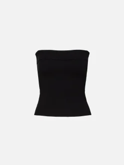 Knit Strapless Top