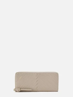 Knot Slim Zip Around Wallet