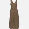 Knotted Shoulder Midi Dress
