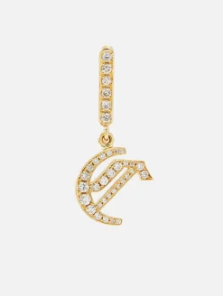 La Firma Diamond Inital Earrings