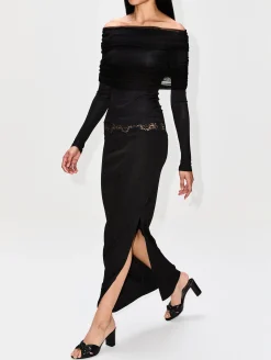 Lace Insert Skirt