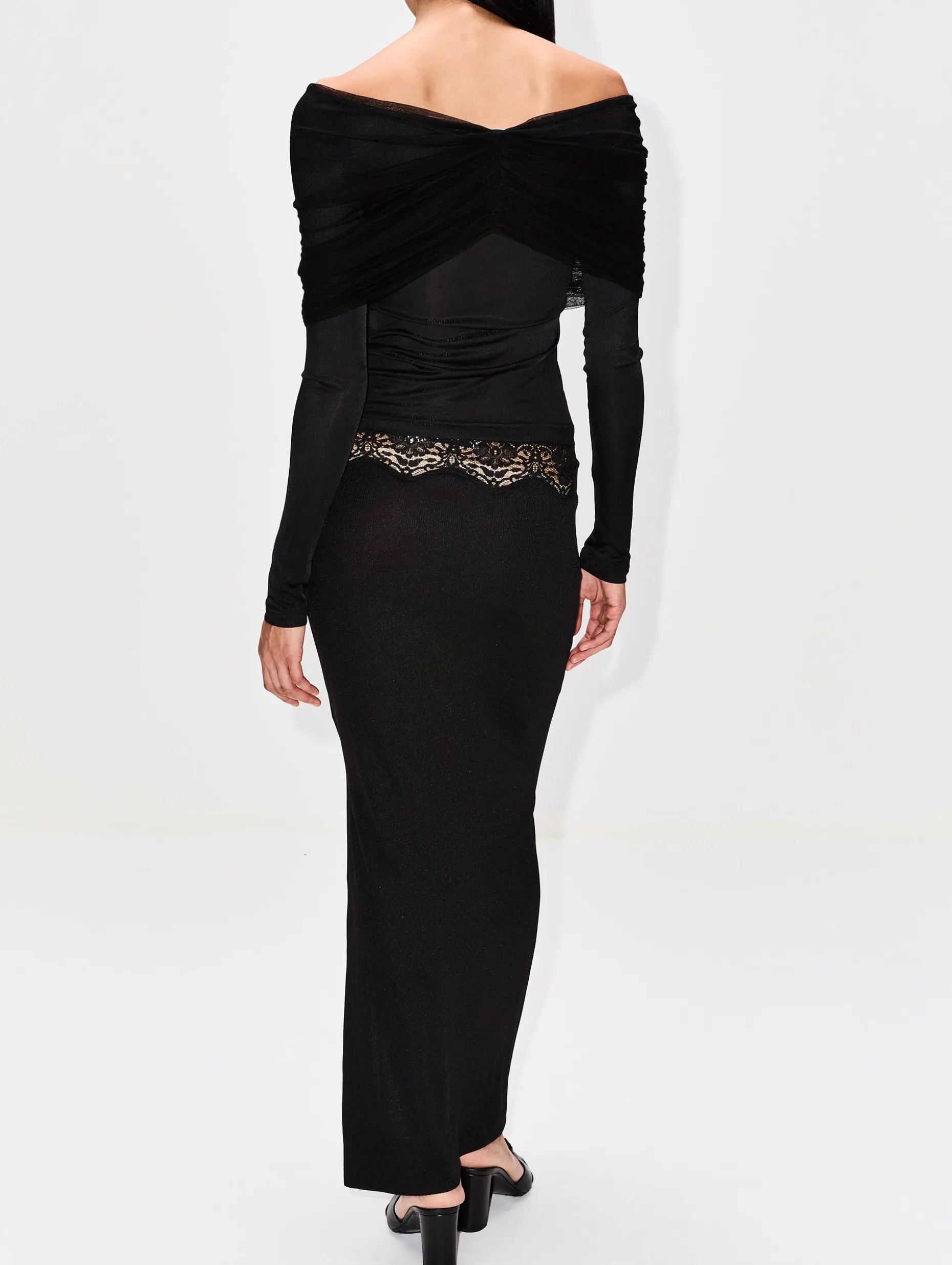 Lace Insert Skirt
