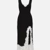 Lace Insert Slip Dress