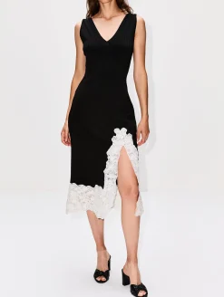 Lace Insert Slip Dress