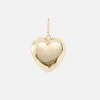 Large Puff Heart Charm