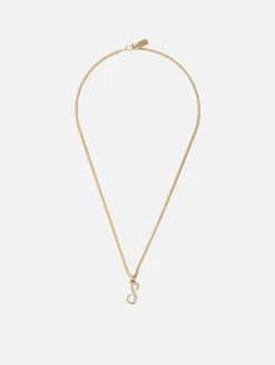 Large Single Initial La Firma Necklace S