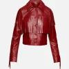 Leather Fringe Jacket