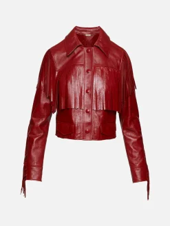 Leather Fringe Jacket