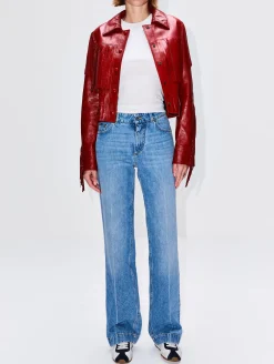 Leather Fringe Jacket