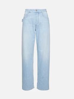 Light Bleached Wide Leg Denim