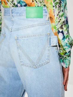 Light Bleached Wide Leg Denim