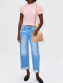 Lil Dodger Button Hover Cuff Jean