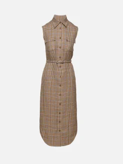 Lilian Sleeveless Shirt Dress