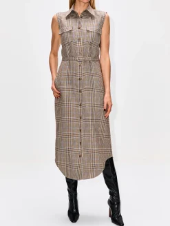 Lilian Sleeveless Shirt Dress