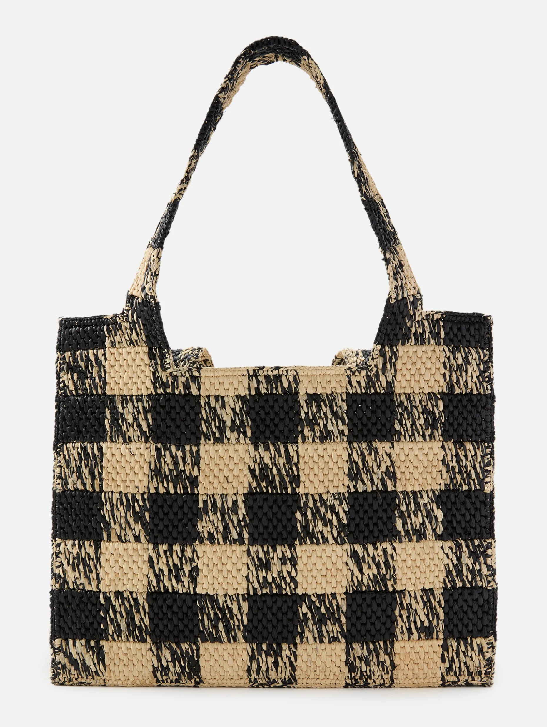 Logo Gingham Tote
