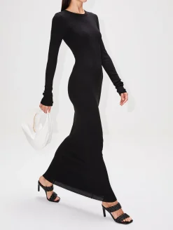 Long Sleeve Crewneck Dress