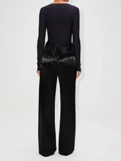 Long Sleeve Deep V Bodysuit