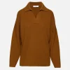 Louise Ribbed Polo Sweater