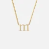 M Roman Times Initial Necklace