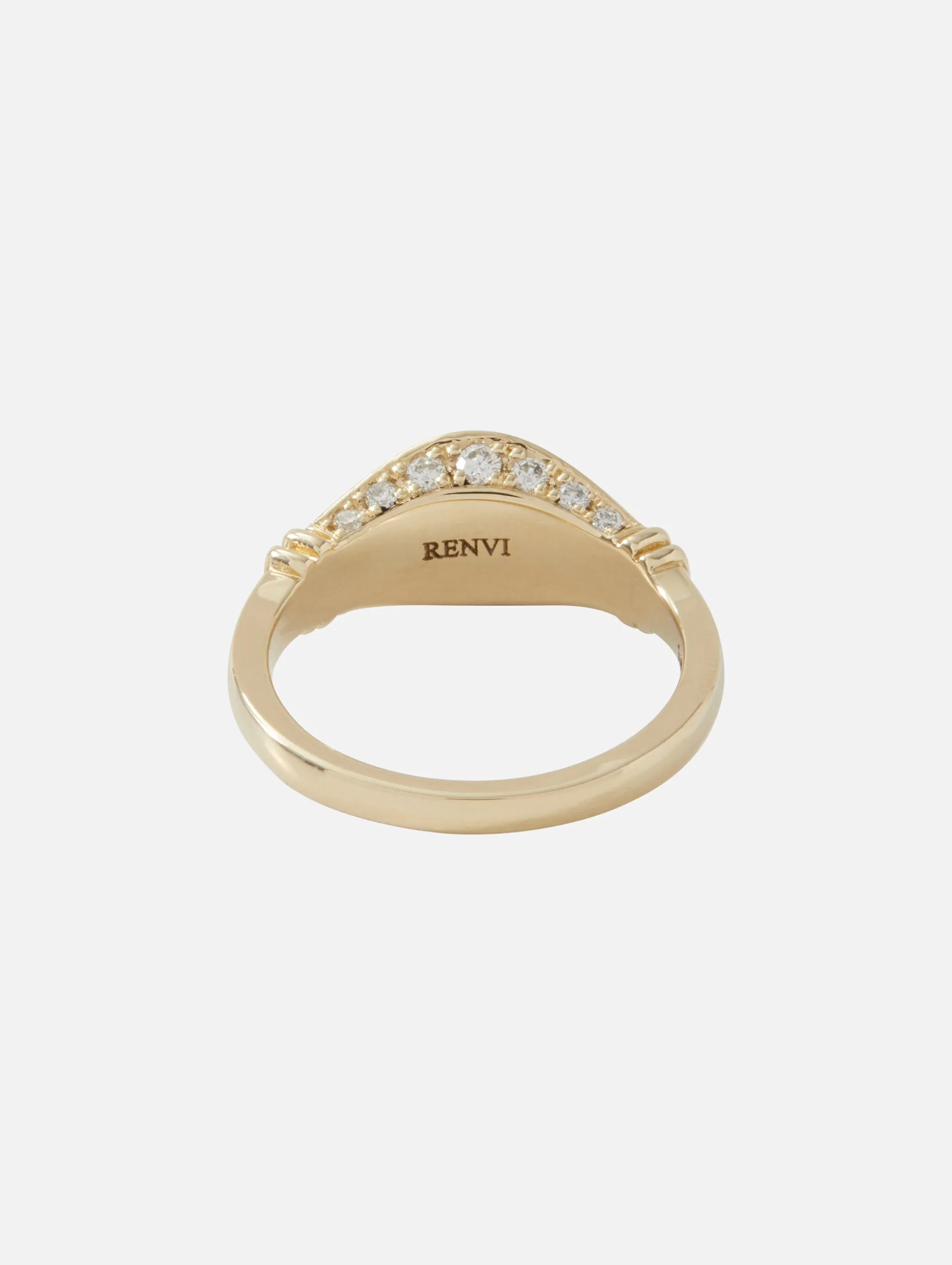 Maia Full Pave Pinky Ring