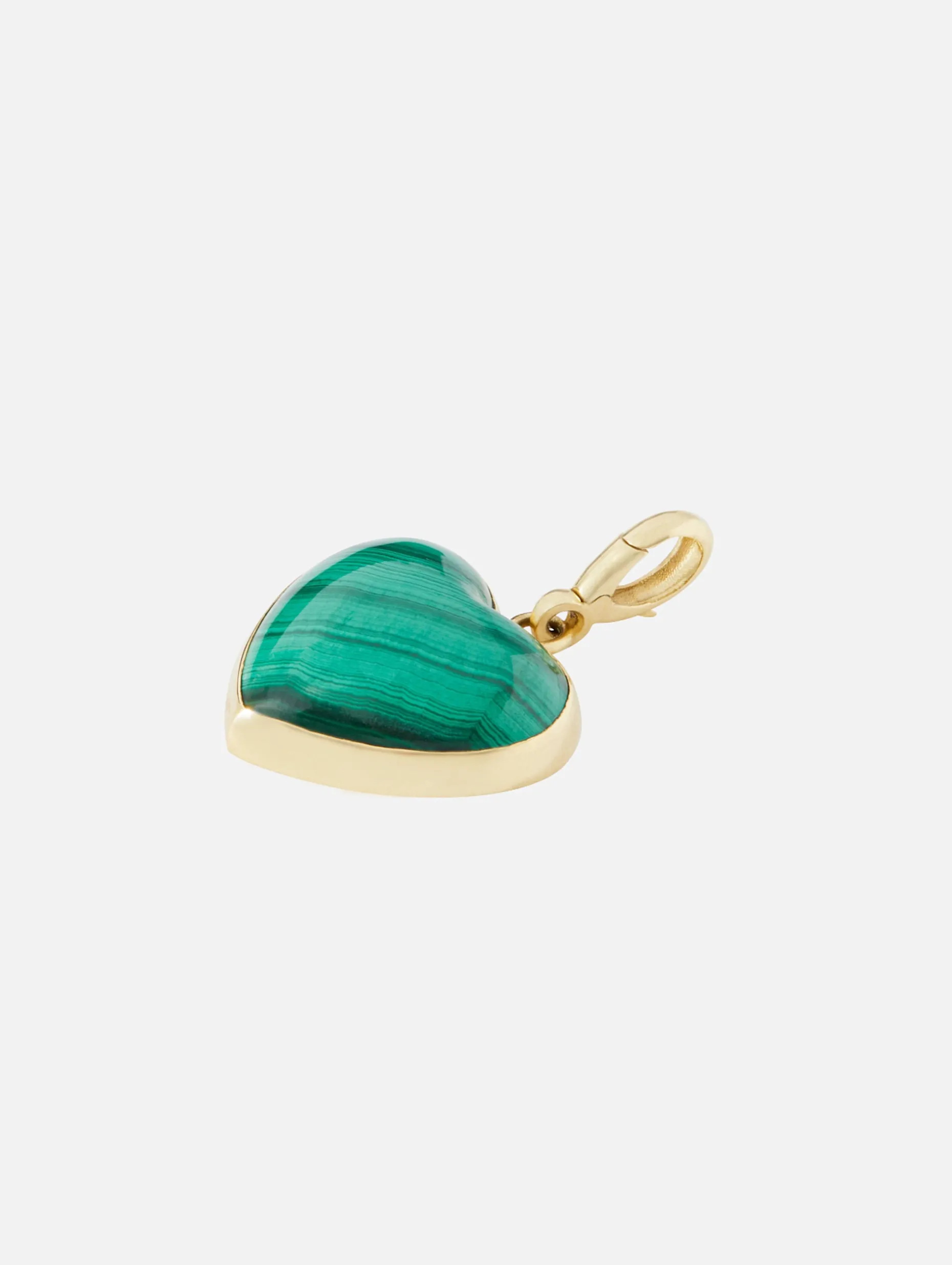 Malachite Heart Charm