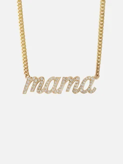 Mama Large La Firma Diamond Necklace