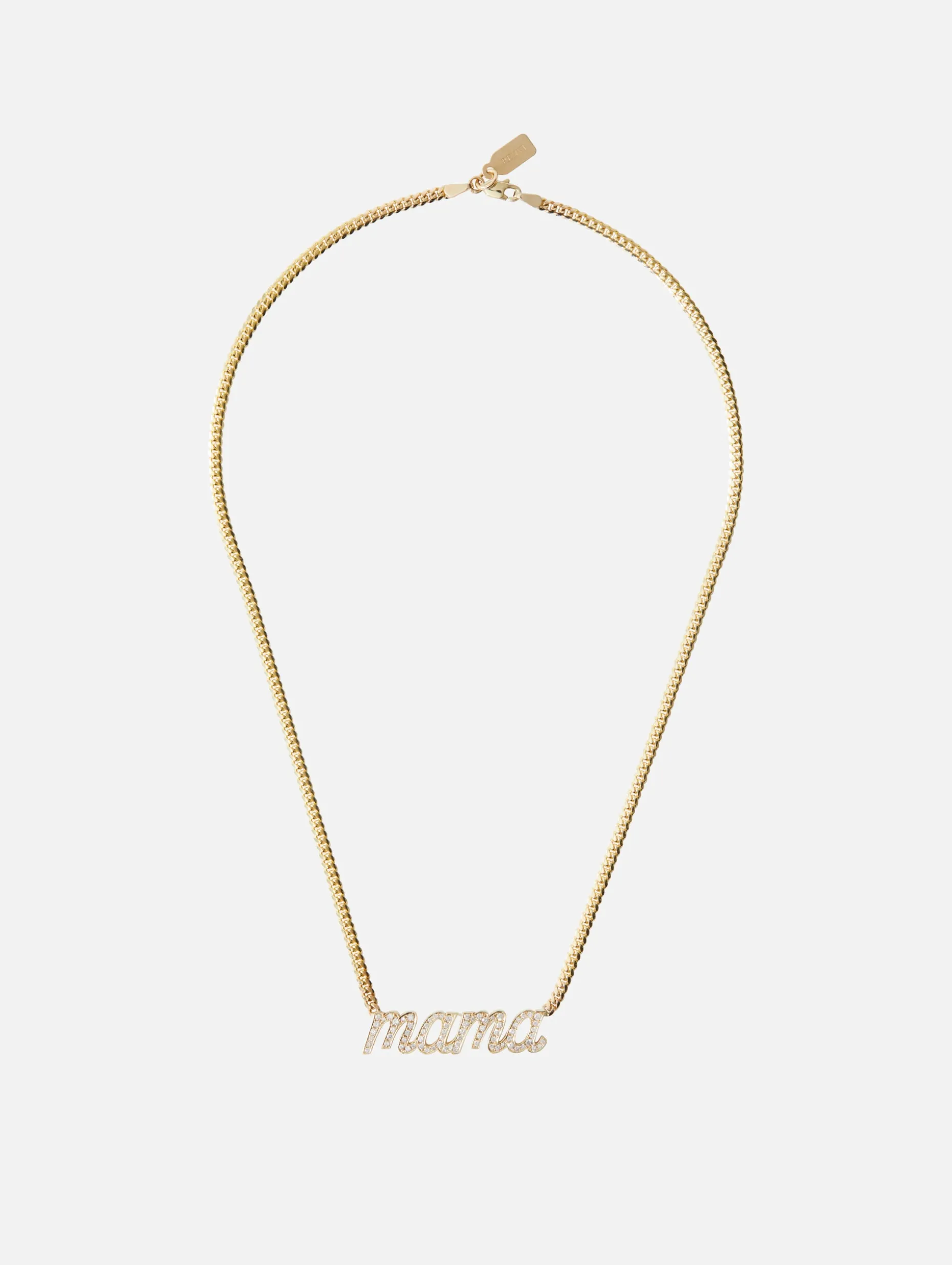Mama Large La Firma Diamond Necklace