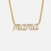 Mama Small La Firma Diamond Necklace