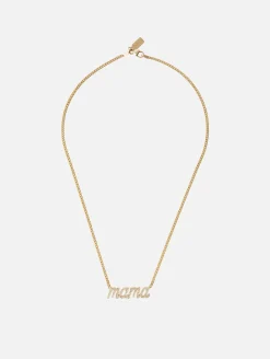 Mama Small La Firma Diamond Necklace