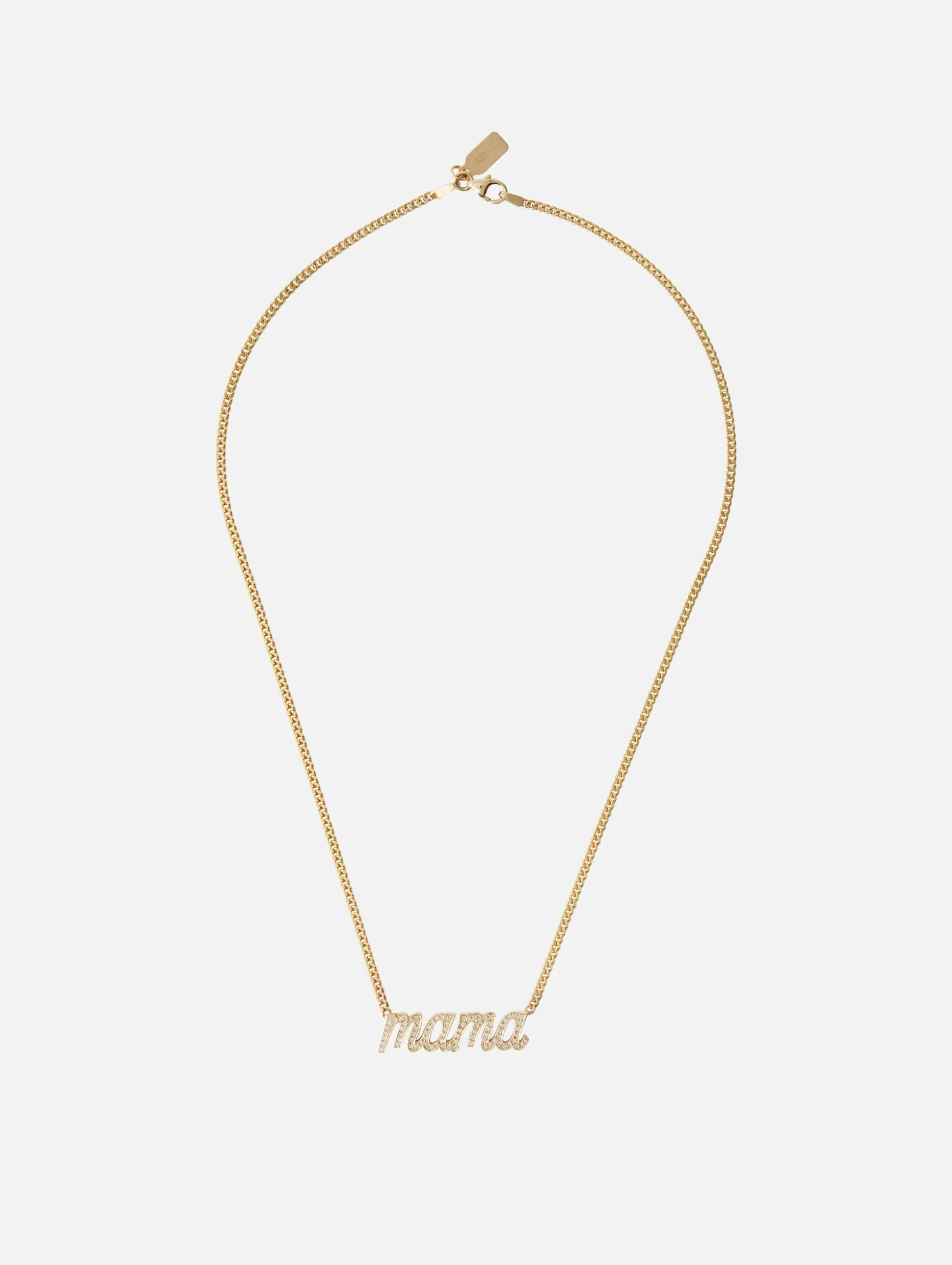 Mama Small La Firma Diamond Necklace