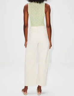 Mesh Mockneck Top