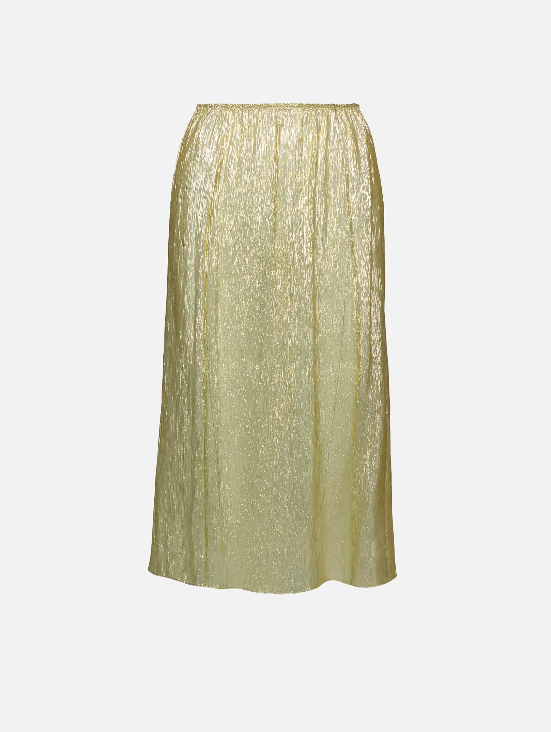 Metallic Midi Skirt