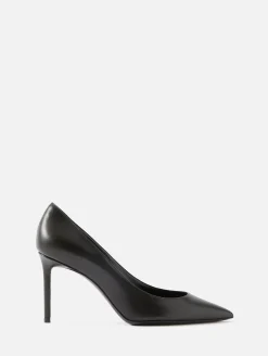 Mid Leather Heel