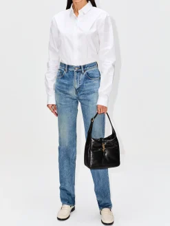 Mid Rise Straight Leg Jean