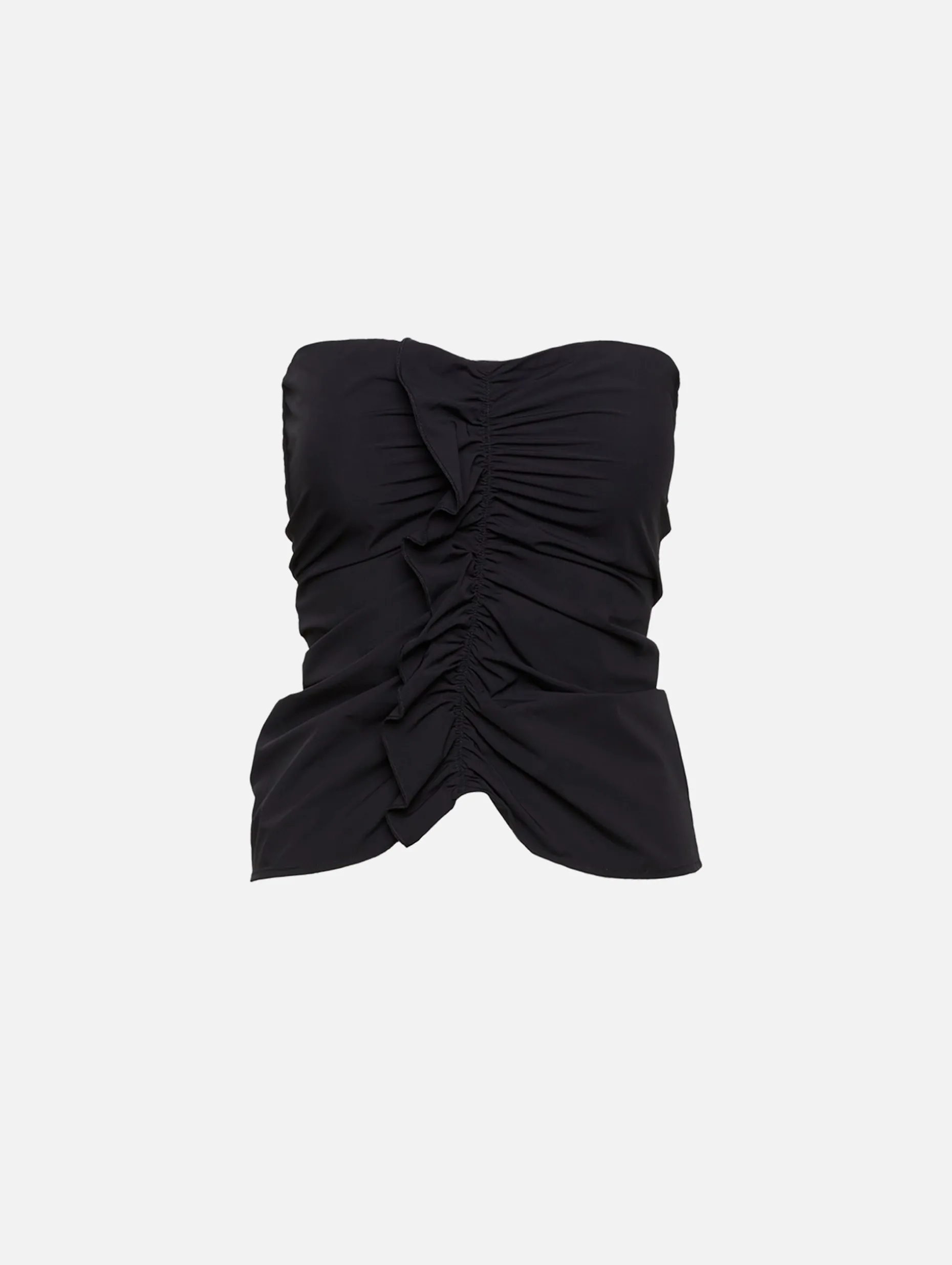 Minimal Ruffle Tube Top