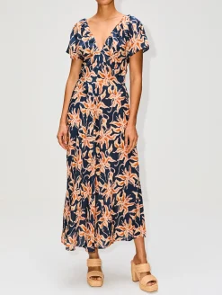 Monet Ruched Maxi Dress