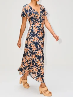 Monet Ruched Maxi Dress