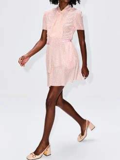 Neck Tie Mini Dress