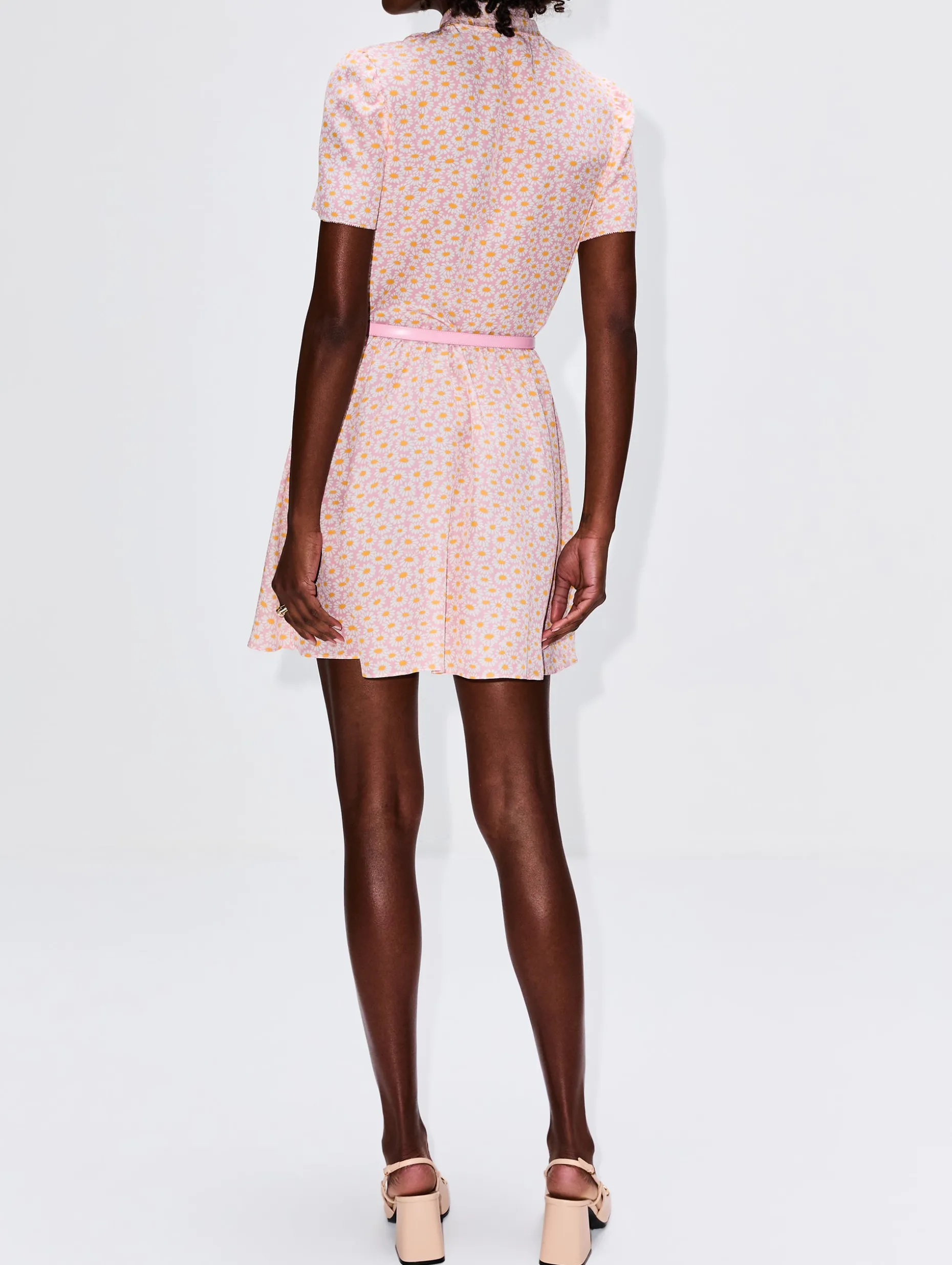 Neck Tie Mini Dress