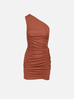 One Shoulder Mini Jersey Dress