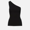 One Shoulder Ribbed Top