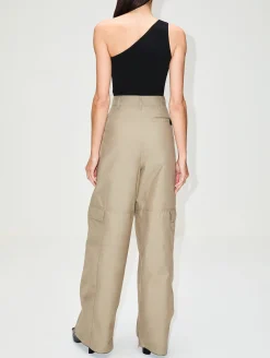 One Shoulder Ribbed Top