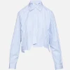 Paneled Crop Shirt