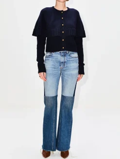 Patchwork Wide Leg Jean