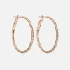 1" Pave Diamond Hoops